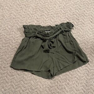 Women's Olive Green Shorts